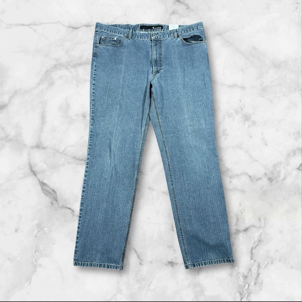 Set Of 2 Alberto Tommy Stretch Ring Jeans Mens Size 60/ USA 44 Inseam 33 In - Picture 2 of 15